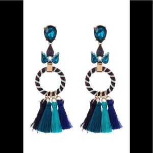 Natasha tassel Crystal earrings